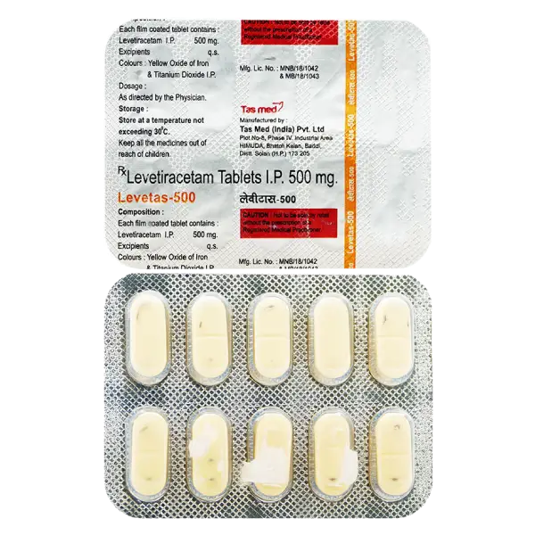 Levetas 500mg Tablet